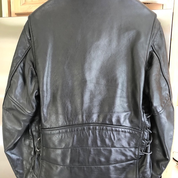 Genuine Leather Motorcycle Jacket - Picture 2 of 4